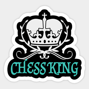 King of Chess Crown Player Sticker